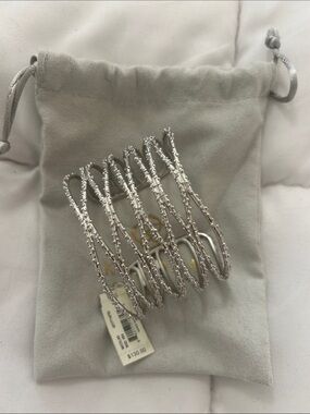 Kendra Scott Nicolas Rhodium Cuff Bracelet | Silver | NWT